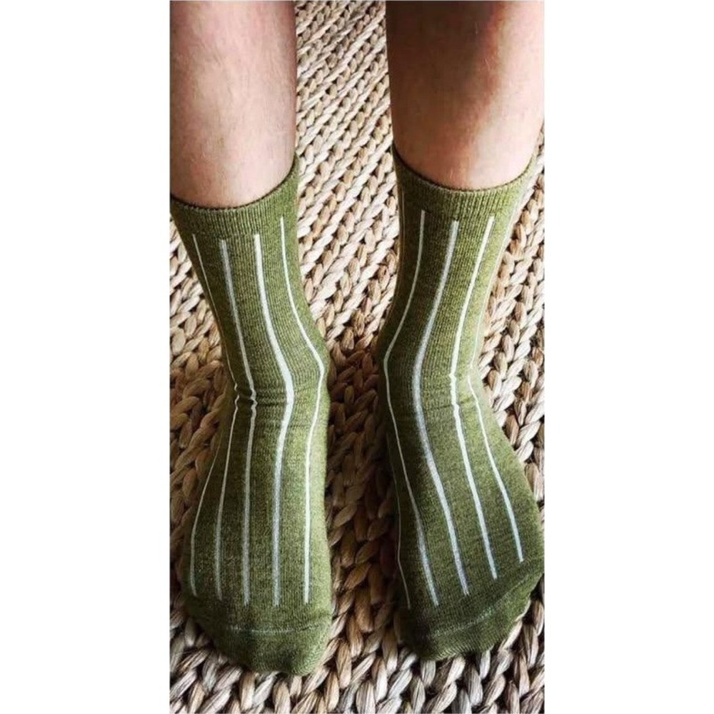 NUI Organics Nature Socks Grass Green Adult Small